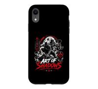 Ninja and Warrior Art Of Shadows Japanese Moon Case for iPhone XR