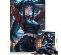 Ninja Anime Girl in Red An Hard Jigsaw Puzzle for Adults 1000 Pieces Memory Lift Easy Leisure Image Assembly Artistic Gift (38x52cm)