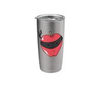 Ninja Apple with Throwing Knife Stainless Steel Insulated Tumbler