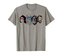 Ninja Artists Shirts Renaissance Ninja Artist Drawing T-Shirt for Women - Grey, Small, Short Sleeve