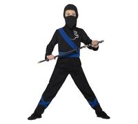 Ninja Assassin Costume, Black & Blue