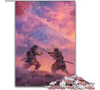 Ninja at The Foot of Mount Fuji 1000 Piece Jigsaw Puzzles for Adults & Teens, Art Interesting Stress Reduction Wishlist with Santa Claus for Age 14 (26x38cm)