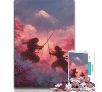 Ninja at The Foot of Mount Fuji 2000 Piece Jigsaw Puzzles for Adults Gifts,Family Game Stress Reliever Difficult Challenge Secret Santa Gifts 70x100cm