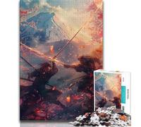 Ninja at The Foot of Mount Fuji Jigsaw Puzzles for Adults Teenagers Jigsaws Puzzle,Challenging Game And Family Play for Is Ideal As A Gift for The Whole Family 50x75cm