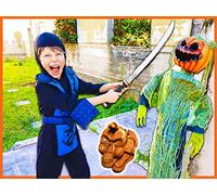 Ninja Attacks Creepy Halloween Pumpkin Found Top Secret Clues Hidden Inside