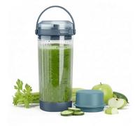 Ninja Blast Accessories - 4pcs Replacement 18oz Blending Vessel Cup, Cap, Leakproof-Lid & Sip Spout and Blade Cover, BPA Free Compatible with Ninja Blast Portable Blender BC100 & BC151 Series Blue