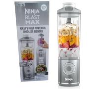 Ninja Blast Max Portable Blender, 570ml, Rechargeable Battery, Blending Cup & Leak-proof Lid, 3x Blend Functions, Makes Smoothies, Protein Shakes, Blends Ice & Frozen Fruit, Silver BC251UKSL