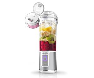 Ninja Blast Portable Blender, 530ml, Leakproof Lid & Sip Spout, Powerful Cordless Mini Blender, Rechargeable, Portable Smoothies, Protein Shakes, Blends Ice & Frozen Fruit, White, BC151UKWH