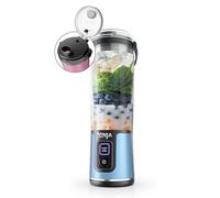 Ninja Blast Portable Blender, Cordless, 18oz. Vessel, Personal Blender For-Shakes and Smoothies, BPA Free, Leakproof-Lid and Sip Spout, USB-C Rechargeable, Dishwasher Safe, Metallic Blue, BC151BM