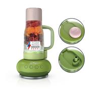 Ninja BlendBoss Blender with Portable Tumbler, Personal Blender with Removeable Travel Tumbler, 3 Auto Preset Modes, Watermelon Bubblegum DB351UKGN