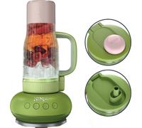 Ninja BlendBoss Blender with Portable Tumbler, Personal Blender with Removeable Travel Tumbler, 3 Auto Preset Modes, Watermelon Bubblegum DB351UKGN