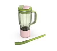 Ninja BlendBoss Travel Tumbler with Lid, Compatible with Ninja BlendBoss Blender, Cup-Holder Friendly, Spout Lid with Removeable Straw, Dishwasher Safe, Watermelon XSKDB324LSGN