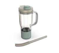 Ninja BlendBoss Travel Tumbler with Lid, Compatible with Ninja BlendBoss Blender, Cup-Holder Friendly, Spout Lid with Removeable Straw, Dishwasher Safe, Stone XSKDB324LSST