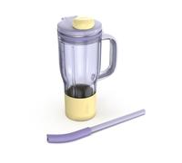Ninja BlendBoss Travel Tumbler with Lid, Compatible with Ninja BlendBoss Blender, Cup-Holder Friendly, Spout Lid with Removeable Straw, Dishwasher Safe, Lavender XSKDB324LSPR
