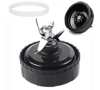 Ninja Blender Blade Replacement Parts 6 Fins Nutri Ninja 900 watts Assembly Within 1 Gasket Rubber Compatible For 18oz 24oz 32oz Blender Cup Bl450, Bl451, Bl454,Bl455, Bl480, Bl481,Bl482,Bl483,Bl484