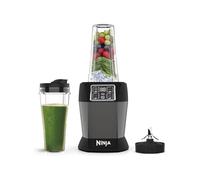 Ninja Blender with 2 Automatic Programs: Blend & Max Blend, Pulse Setting, 2x 700ml Cups with Spout Lids, 1000W, Dishwasher Safe Parts, Smoothie Maker, Auto-iQ, Black BN495UK