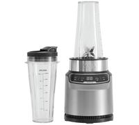 Ninja Blender with Auto-iQ, Blend in Cup, One Touch Controls, Make Smoothies, Milkshakes & Frozen Treats, Dishwasher Safe Parts, Stainless Steel Blades, 1000W, 2 x 700ml Cups, Grey/Silver, BN500UK