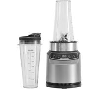 Ninja Blender with Auto-iQ, Blend in Cup, One Touch Controls, Make Smoothies, Milkshakes & Frozen Treats, Dishwasher Safe Parts, Stainless Steel Blades, 1000W, 1 x 700ml Cup, Grey/Silver, BN500UK