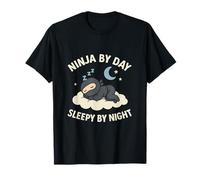 Ninja by Day Sleepy by Night Boxing Martial Arts Humor T-Shirt