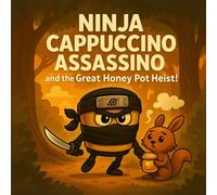Ninja Cappuccino Assassino and the Great Honey Pot Heist!: A Hilarious Ninja Animal Adventure for Kids ages 4-8 | Funny Forest Mystery With Talking ... Italian Brainrot Character, Bedtime Story!