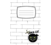 Ninja Cat Notebook - Funny Cat Lover Journal, 6x9 Inch Lined Notebook, 120 Pages | Cute Black Cat Journal for Kids, Teens & Adults | Perfect Gift for Cat Lovers and Students