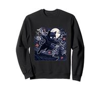 Ninja Cat Stealth Attack Japanese Ninja Cat Warrior Sweatshirt