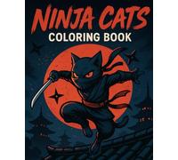 Ninja Cats Coloring Book