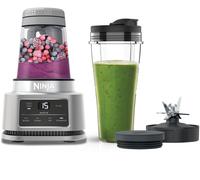 Ninja CB100UK Foodi Power Nutri Blender 2-in-1 with Smart Torque & Auto-iQ 1100 watt, Silver