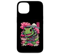 Ninja Chibi T-Rex, Japanese Samurai Warrior Dinosaur Anime Case for iPhone 13