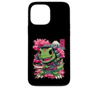 Ninja Chibi T-Rex, Japanese Samurai Warrior Dinosaur Anime Case for iPhone 13 Pro Max