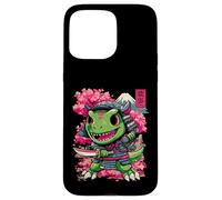 Ninja Chibi T-Rex, Japanese Samurai Warrior Dinosaur Anime Case for iPhone 15 Pro Max