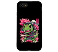 Ninja Chibi T-Rex, Japanese Samurai Warrior Dinosaur Anime Case for iPhone SE (2020) / 7/8