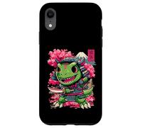 Ninja Chibi T-Rex, Japanese Samurai Warrior Dinosaur Anime Case for iPhone XR