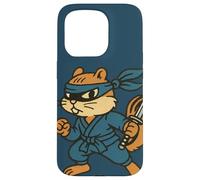 Ninja Chipmunk Stealthy Forest Warrior Funny Critter Case for iPhone 15 Pro