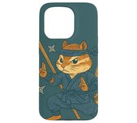 Ninja Chipmunk Stealthy Forest Warrior Funny Critter Case for iPhone 15 Pro