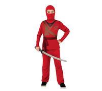Ninja Costume, Red, Medium