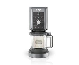 Ninja CREAMi Deluxe Ice Cream Maker & Frozen Dessert Maker with 2 Tubs, 10 Functions, Makes Ice Cream, Gelato, Sorbet, Frozen Yoghurt, Milkshakes, Slushi & More, 2-in-1 Flavour Option, Silver, NC501UK
