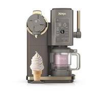 Ninja CREAMi Scoop and Swirl Soft Serve and Ice Cream Maker with 2x Tubs, 13 Functions, Makes Ice Cream, Soft Serve, Gelato, Sorbet, Milkshakes and More, Mix-In Option, Mocha NC701UKBR