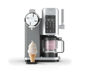 Ninja CREAMi Scoop and Swirl Soft Serve and Ice Cream Maker with 2x Tubs, 13 Functions, Makes Ice Cream, Soft Serve, Gelato, Sorbet, Milkshakes and More, Mix-In Option, Platinum Silver, NC701UK