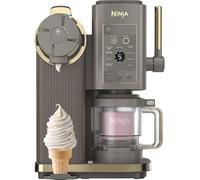 Ninja CREAMi Scoop and Swirl Soft Serve and Ice Cream Maker with 2x Tubs, 13 Functions, Makes Ice Cream, Soft Serve, Gelato, Sorbet, Milkshakes and More, Mix-In Option, Mocha NC701UKBR