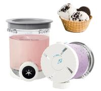 Ninja Creami Swirl Pint Containers & Lid - Fits NC700 NC701 Ninja Creami Swirl Pint Series - BPA Free & Dishwasher Safe - Set of 2
