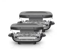 Ninja CRISPi 1.4L CleanCrisp Glass Containers with Snap-Lock Lids, Set of 2