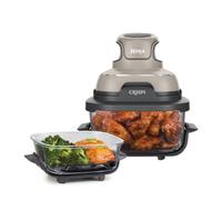 NINJA Crispi 4-in-1 Portable Glass Air Fryer - Stone, Brown