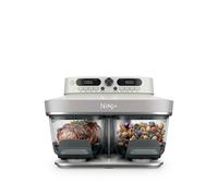Ninja CRISPi DualZone 2-basket Glass air Fryer, 8 Cooking Functions, Cook Two Foods at The Same Time, PFAS-Free Glass Containers, Includes Storage Lids, Bone DD102UKIV2