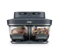 Ninja Crispi DualZone 6-in-1 Glass Air Fryer | With non-toxic containers and lids, 2 containers and 4qt lids | Microwave, Freezer and Dishwasher Safe | 232 Max Temperature