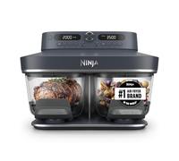 Ninja Crispi DualZone 6-in-1 Glass Air Fryer | With Non-toxic Containers & Lids, 2 3.8L Containers & Lids | Microwave, Freezer & Dishwasher Safe | 232 Max Temperature