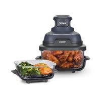Ninja CRISPi Portable Air Fryer, 3.8L, 4-in-1: Air Fry, Roast, Keep Warm, Recrisp, Space Saving Compact Design, 6 Portions, 2x Removable Glass Contai