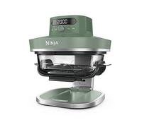 Ninja CRISPi PRO XL Glass Air Fryer, 5 Preset Cooking Functions, Includes 5.7L and 2.3L CleanCrisp Glassware Cooking Containers and Storage Lids, Moss Green AS090UKGN