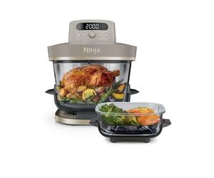 Ninja CRISPi PRO XL Glass Air Fryer, 5 Preset Cooking Functions, AS090UKSD