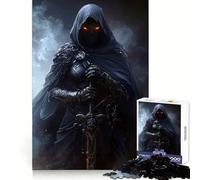Ninja Dark Knight Assassin 1000-piece Puzzle for Teenagers Logic Boost Toy Tension Relief Quality Edge Santa Wish Item (38x26cm)